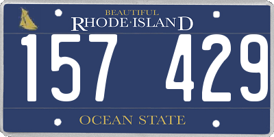 RI license plate 157429