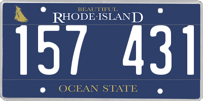 RI license plate 157431