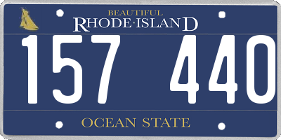 RI license plate 157440