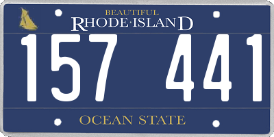 RI license plate 157441