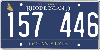 RI license plate 157446