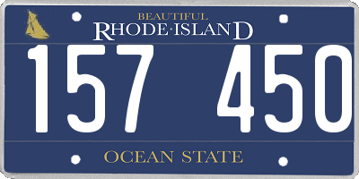 RI license plate 157450