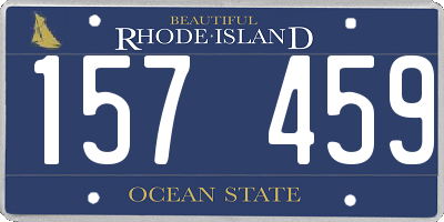 RI license plate 157459