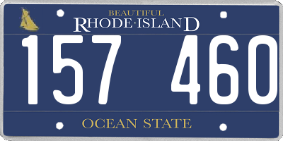 RI license plate 157460