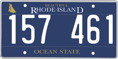 RI license plate 157461