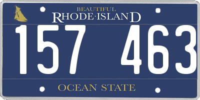 RI license plate 157463