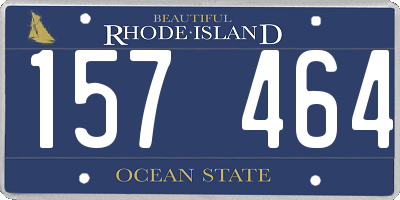 RI license plate 157464