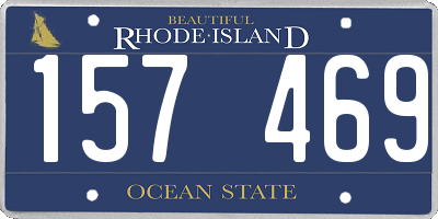 RI license plate 157469