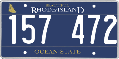 RI license plate 157472