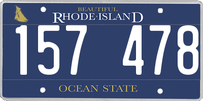 RI license plate 157478