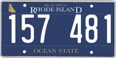 RI license plate 157481