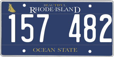 RI license plate 157482