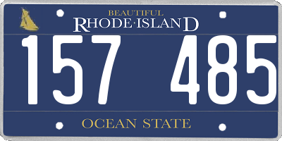 RI license plate 157485