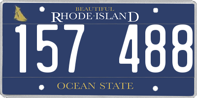 RI license plate 157488
