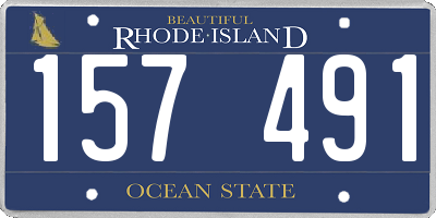 RI license plate 157491