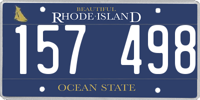 RI license plate 157498