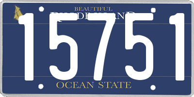 RI license plate 15751