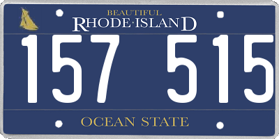 RI license plate 157515