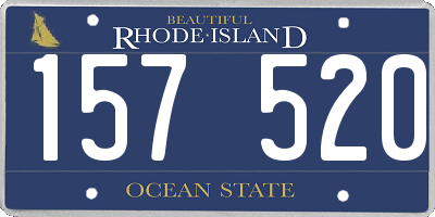 RI license plate 157520