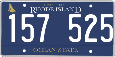 RI license plate 157525