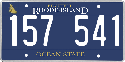 RI license plate 157541