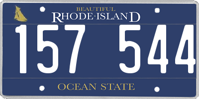 RI license plate 157544