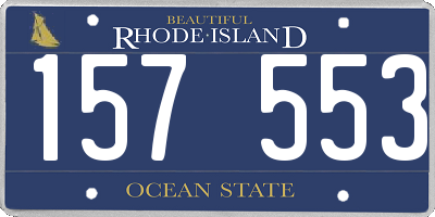 RI license plate 157553