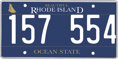 RI license plate 157554
