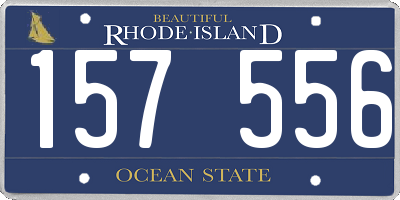RI license plate 157556