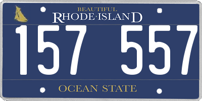 RI license plate 157557