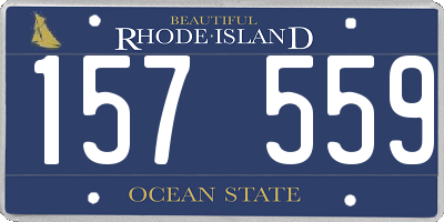 RI license plate 157559