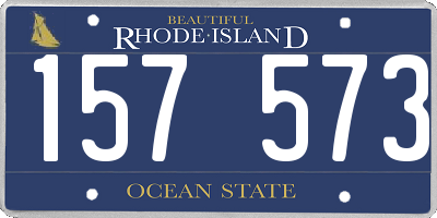 RI license plate 157573