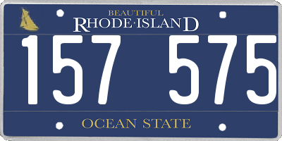 RI license plate 157575