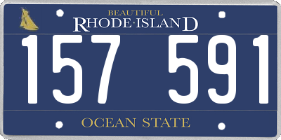 RI license plate 157591