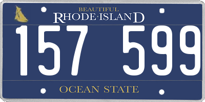RI license plate 157599