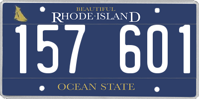 RI license plate 157601