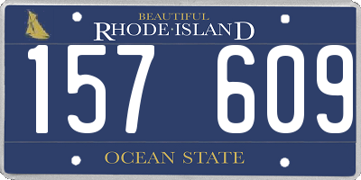RI license plate 157609