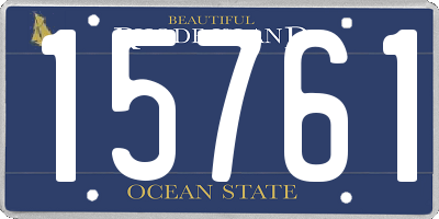 RI license plate 15761