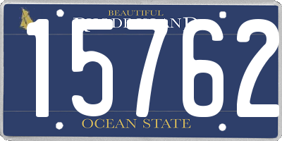 RI license plate 15762