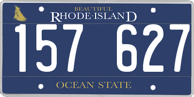 RI license plate 157627