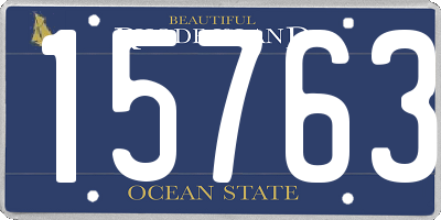 RI license plate 15763