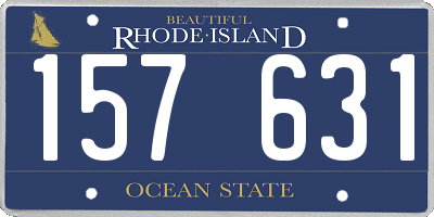 RI license plate 157631