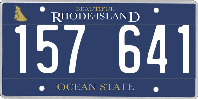 RI license plate 157641