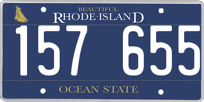 RI license plate 157655