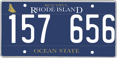 RI license plate 157656