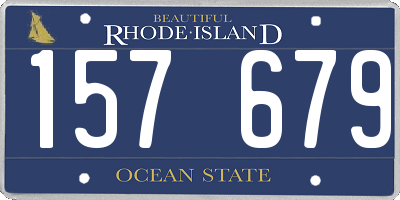 RI license plate 157679