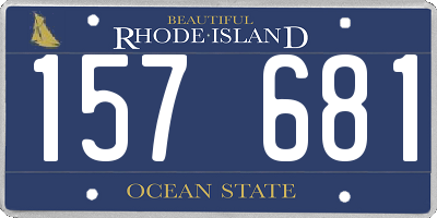 RI license plate 157681