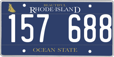 RI license plate 157688