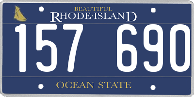 RI license plate 157690