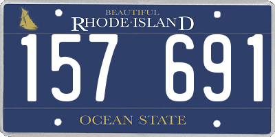 RI license plate 157691